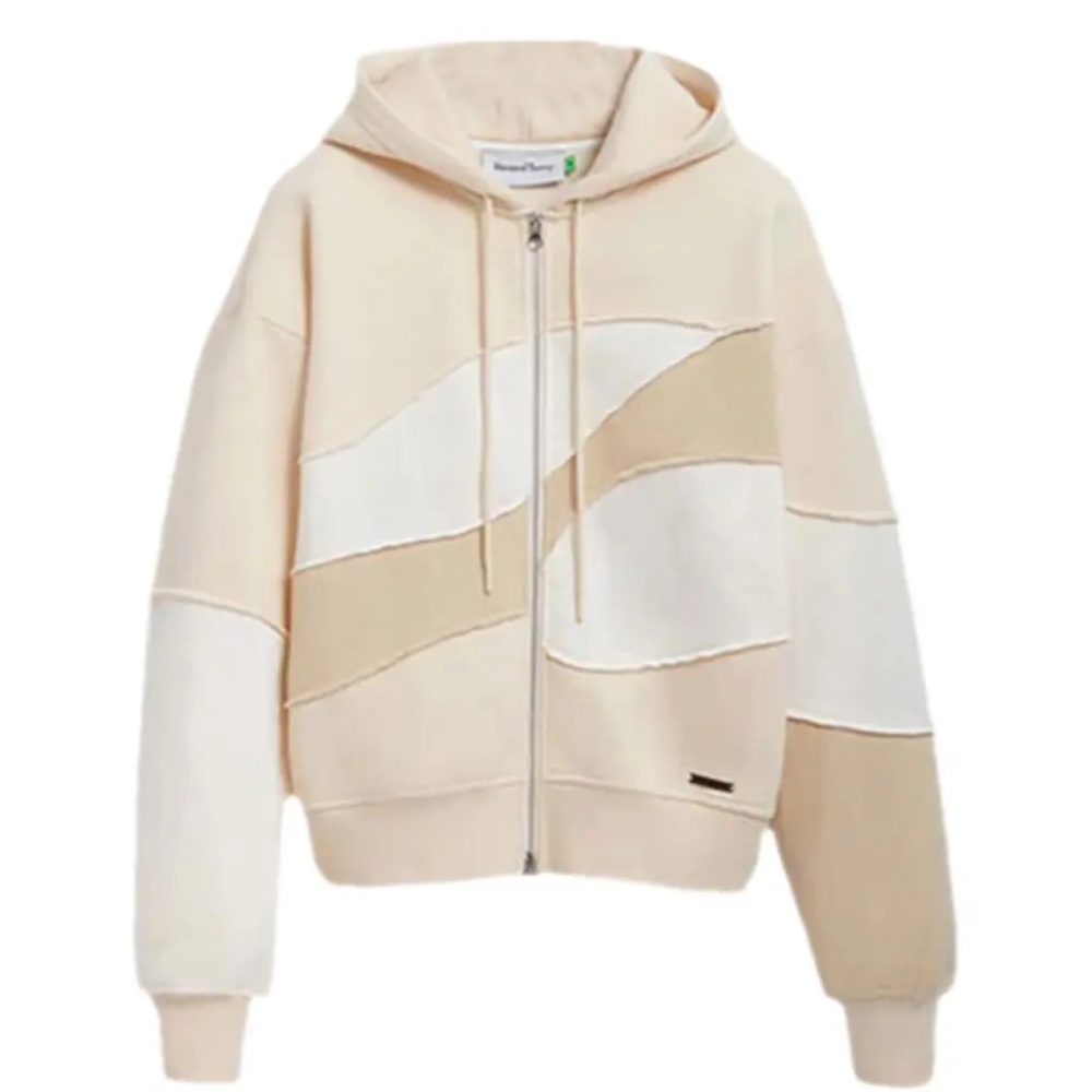 Free People hoodie patchwork landscape Jacket